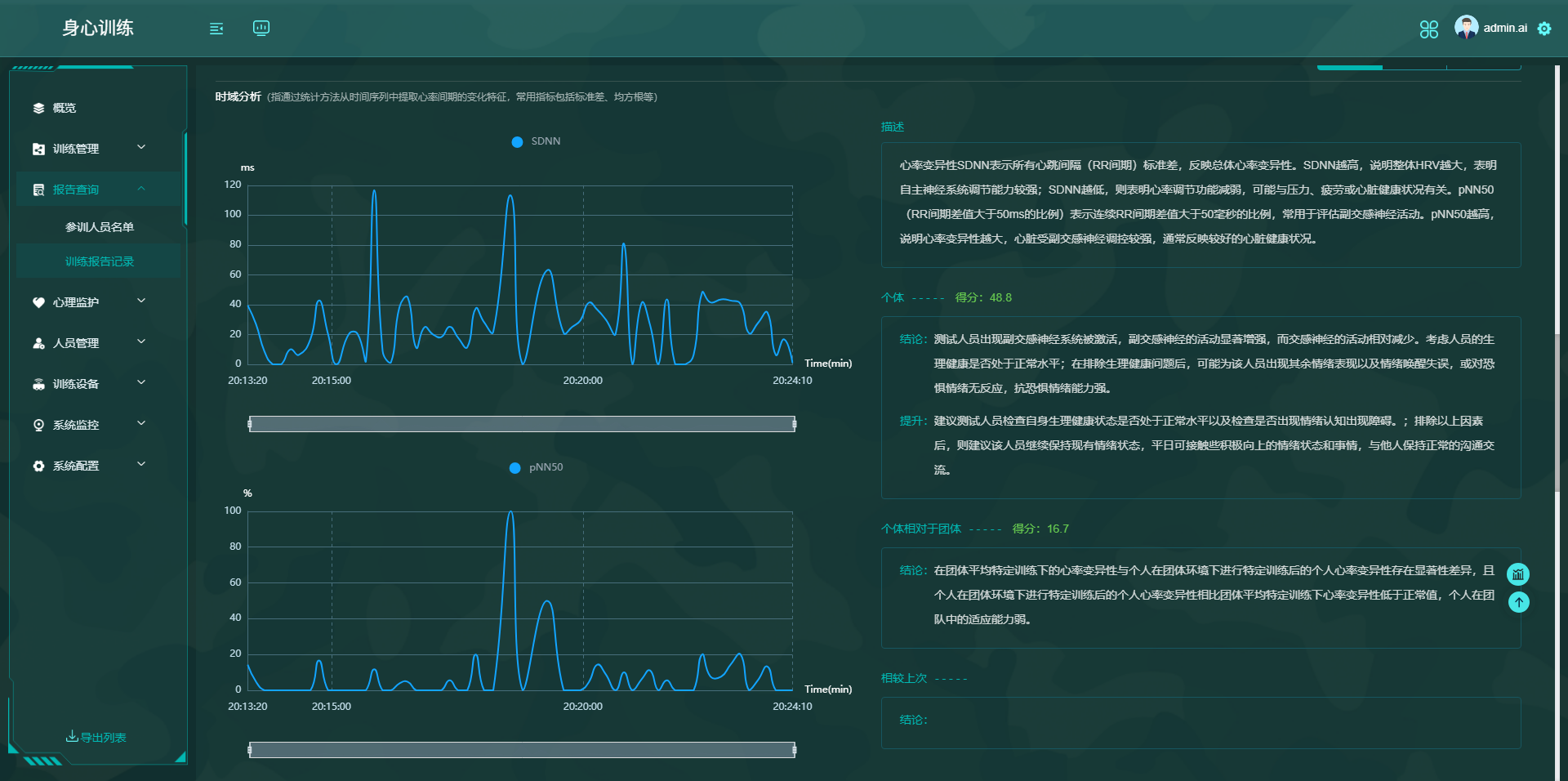 AI身心反馈系统